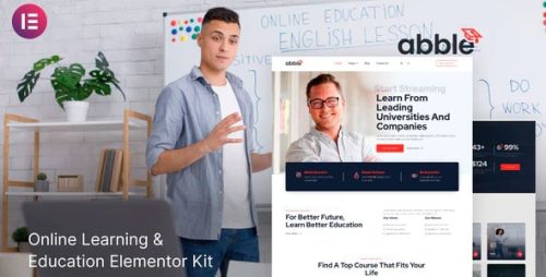 Abble - Kit de Elementor de Educación y Aprendizaje en Línea