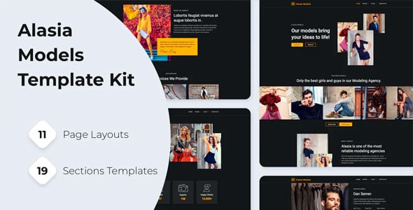 Alasia - Model Agencia Elementor Template Kit