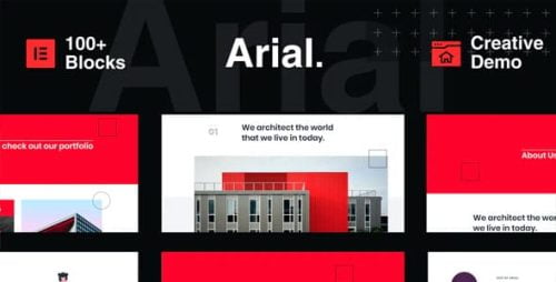 Arial - Kit de Plantilla para elementos de arquitectura, construcción y bienes raíces
