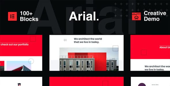 Arial - Kit de Plantilla para elementos de arquitectura, construcción y bienes raíces
