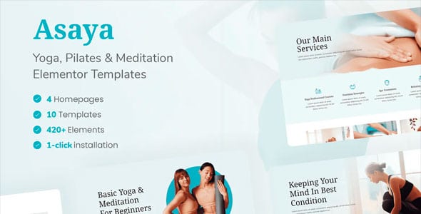 Asaya - Kit De Elemento De Yoga Y Meditación