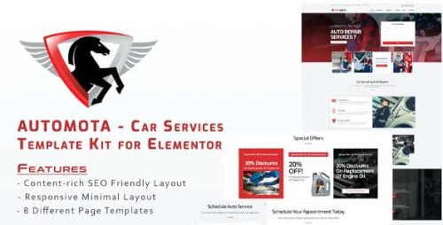 Automota - Car Repair Services Template Kit