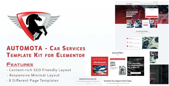 Automota - Car Repair Services Template Kit