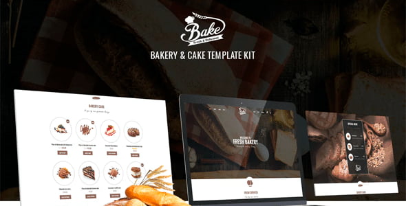 Bake - Template Kit para panadería y tarta