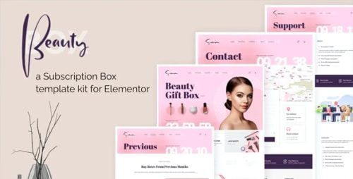 BeautyBox - Template Kit Elementor de caja de suscripción