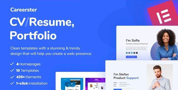 Careerster - Plantillas de elemento CV/Resume