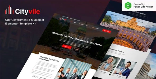 Cityvile - City Government & Municipal Elementor Template Kit