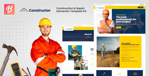 Constructor - Template Kit Elementor de Construcción y Reparación