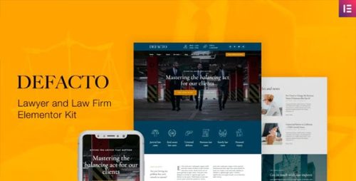 Defacto — Template Kit De Abogado Y Bufete De Abogados