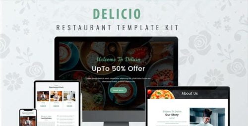 Delicio - Restaurante WordPress Template Kit