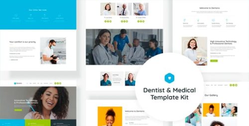 Dentario - Template Kit para Dentista y Elemento Médico