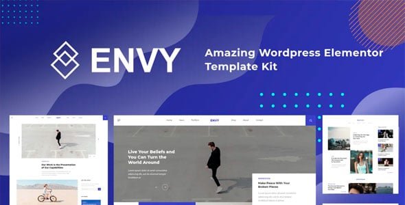 Envy - Elementor Plantilla Kit Revista de Noticias