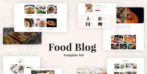 Especio - Template Kit Elementor Blog de Alimentos