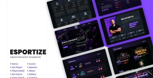 Esportize | Template Kit para elementos de eSports
