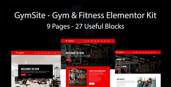 Gymsite - Template Kit para gimnasio y fitness