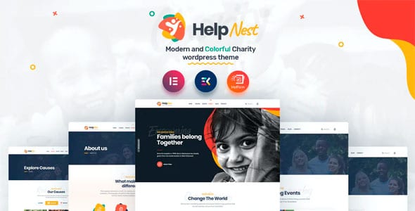 Helpnest - Template Kit para elemento de caridad