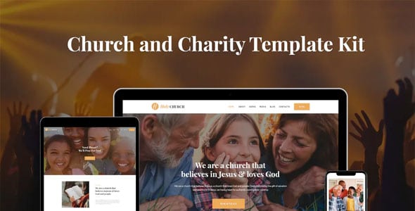 Holy - Template Kit de Iglesia y Caridad
