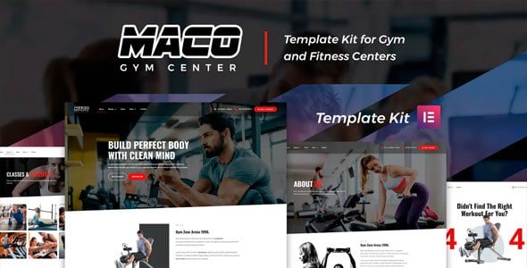 Maco Kit — Gym & Fitness Elementor Template Kit