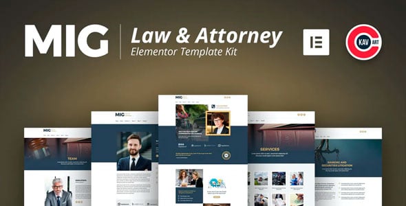 Mig - Juego de Plantilla para abogados y abogados