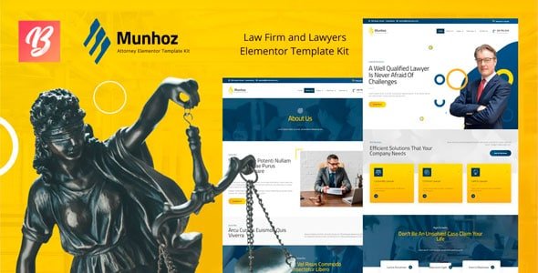 Munhoz - Template Kit Elementor De Bufete De Abogados Y Abogados