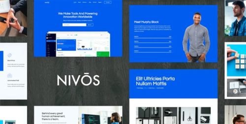 Nivos - Software Company Plantilla Kit