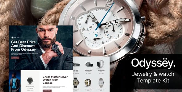 Odyssey — Joyería y reloj WooCommerce Template Kit