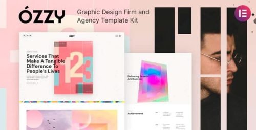 Ozzy - Template Kit de empresa y agencia de diseño gráfico