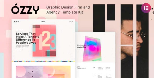 Ozzy - Template Kit de empresa y agencia de diseño gráfico