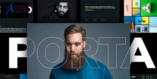 Porta - Kit de Plantilla Creativas Porfolio