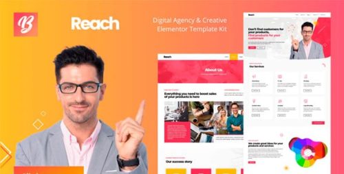 Reach - Agencia Digital y Template Kit Elementor Creativo