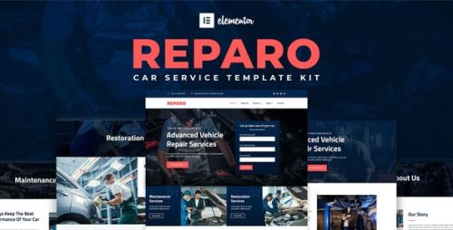 Reparo - Template Kit Para Elementos De Servicio De Coche