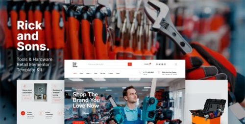 Rick And Sons — Herramientas Y Hardware Minorista WooCommerce Template Kit