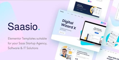 Saasio - Saas & Startup Elementor Template Kit