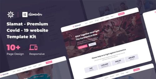 Slamat - Template Kit Elementor de Sensibilización Pandemia