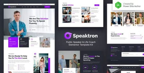 Speaktron - Public Speaker & Life Coach Elementor Template Kit