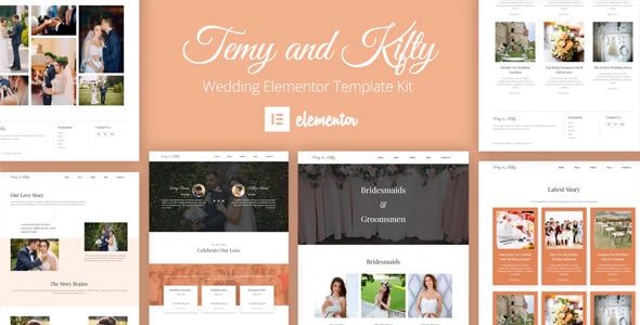 Temy y Kofty - Juego de plantillas para boda