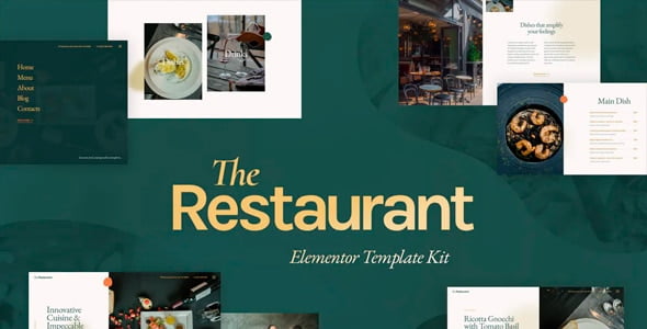 The Restaurant - Elementor Plantilla Kit