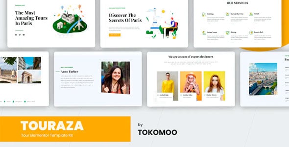 Touraza - Kit de Plantilla Tour Elementor