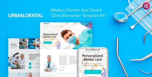 UrBandental — Template Kit Para Dentista Y Clínica Dental