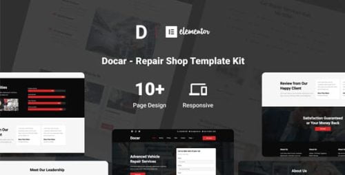 Docar - Template Kit Elementor Taller de Reparación